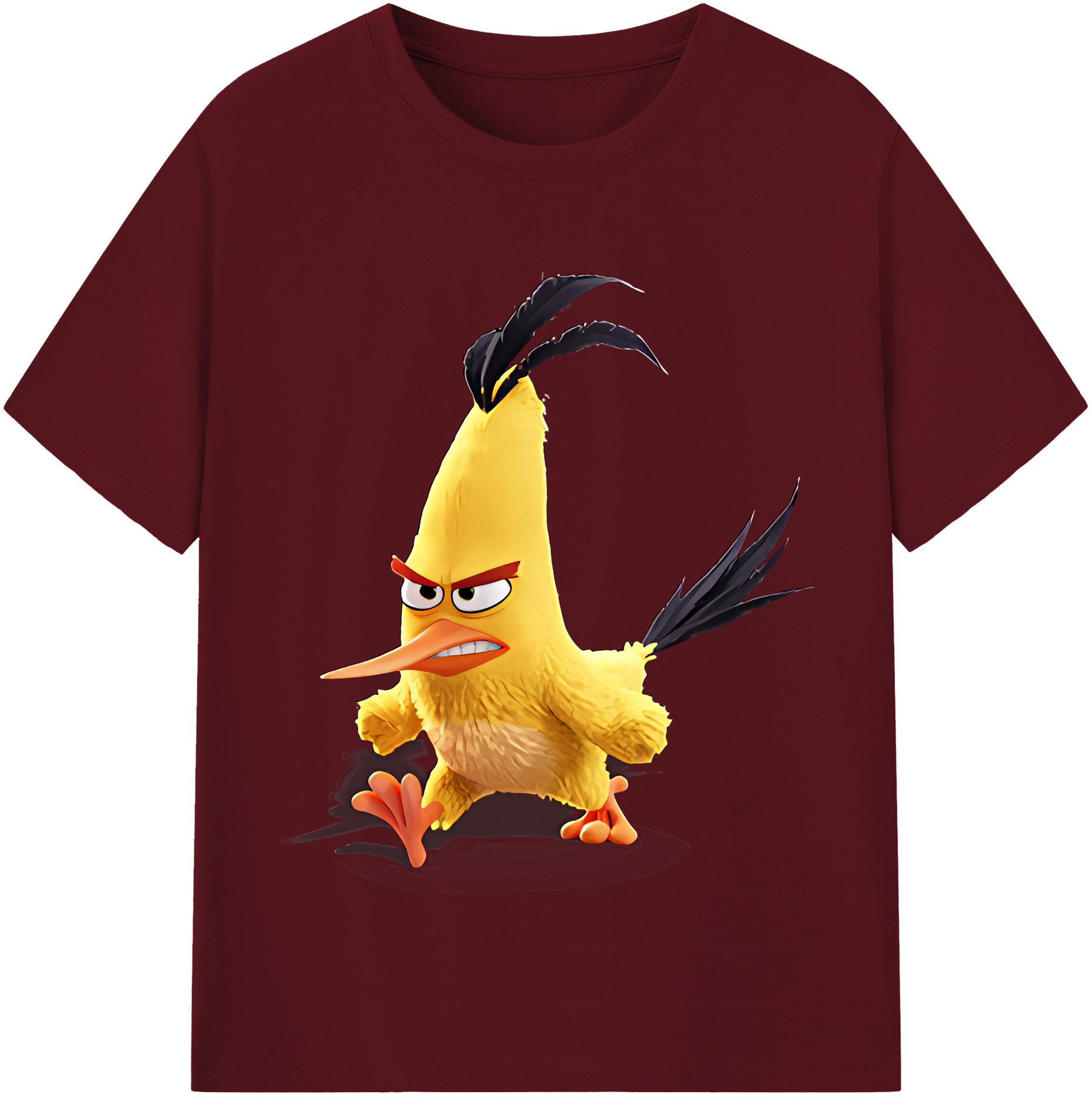 （画像用） Angry Birds アングリーバード 綿100％半袖Tシャツ（フロントプリント）